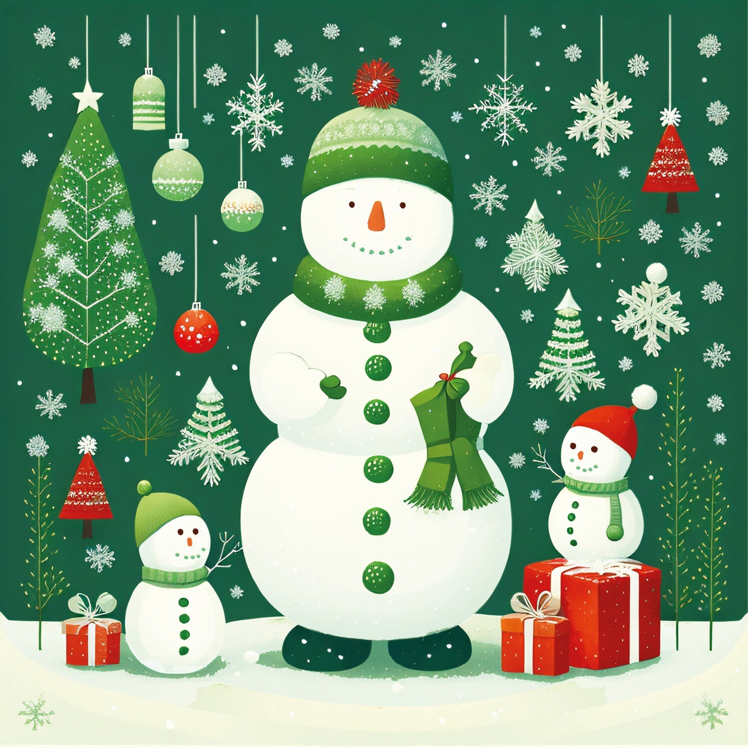 Snowman Family