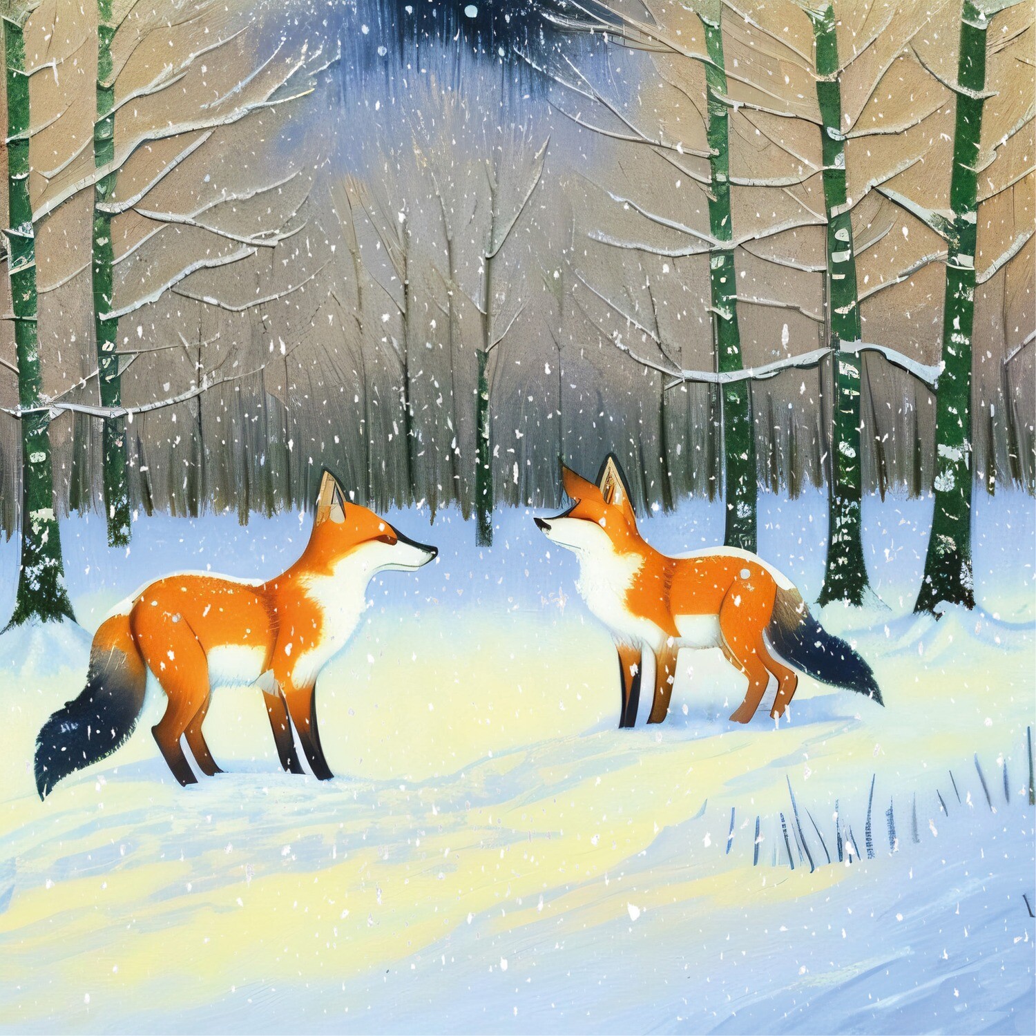 Woodland Foxes