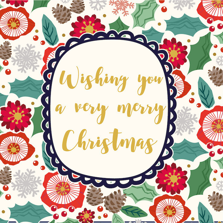 A Floral Merry Christmas