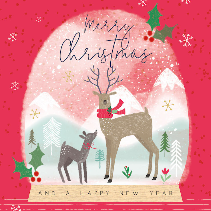 Reindeer Globe