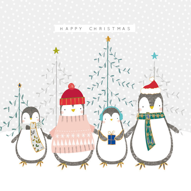 Penguin Family Christmas