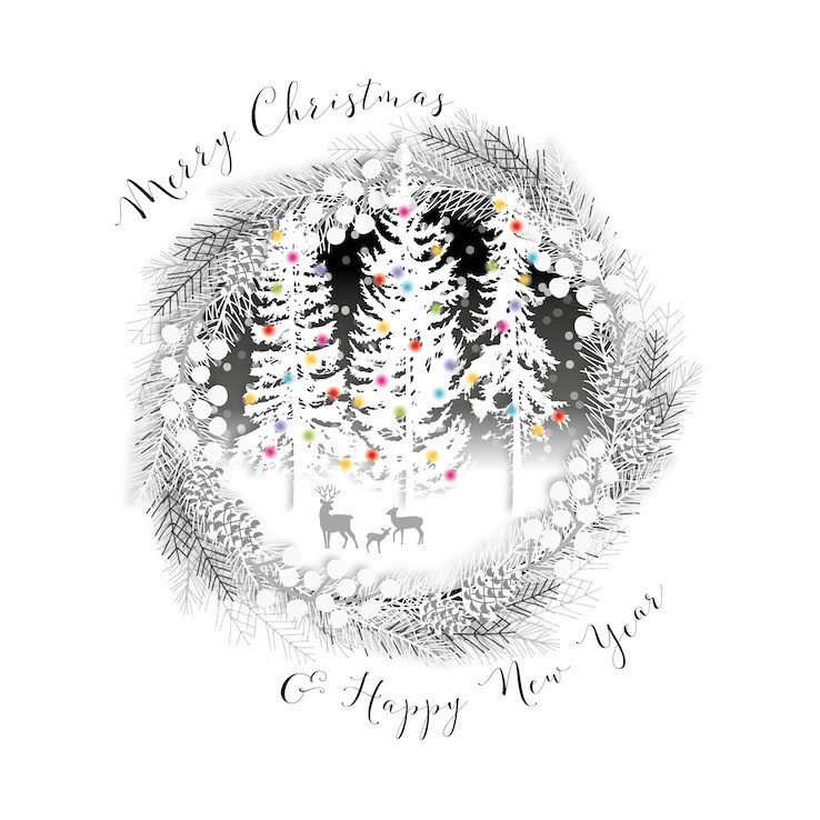 Merry Christmas Trees &amp; Reindeer