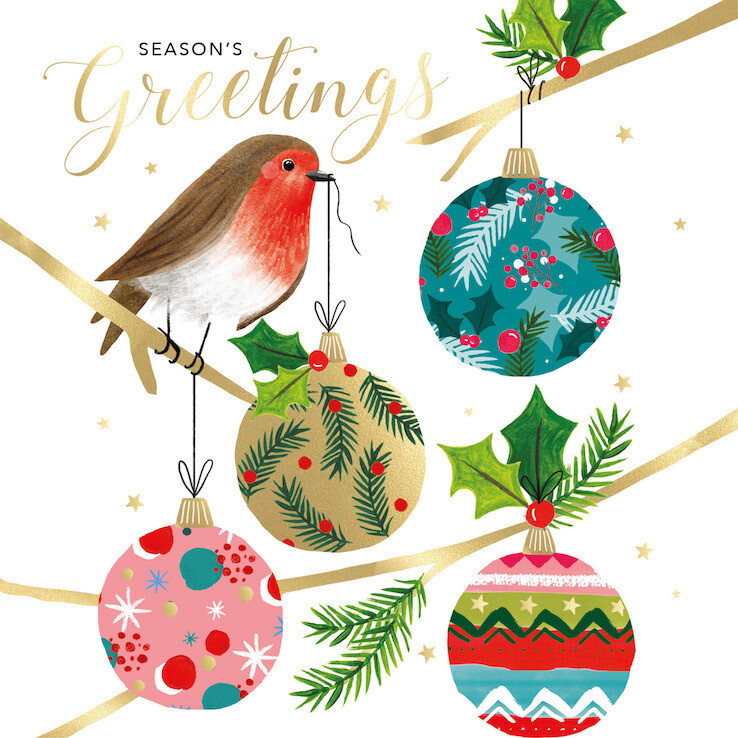 Four Bauble Robin