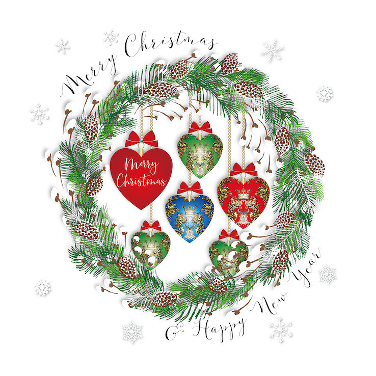 Merry Christmas Six Baubles
