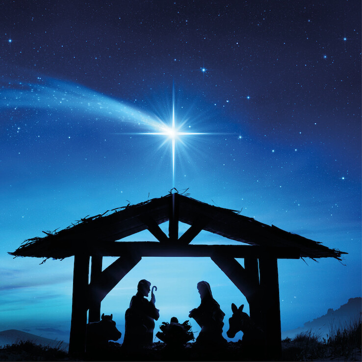 Manger at Night