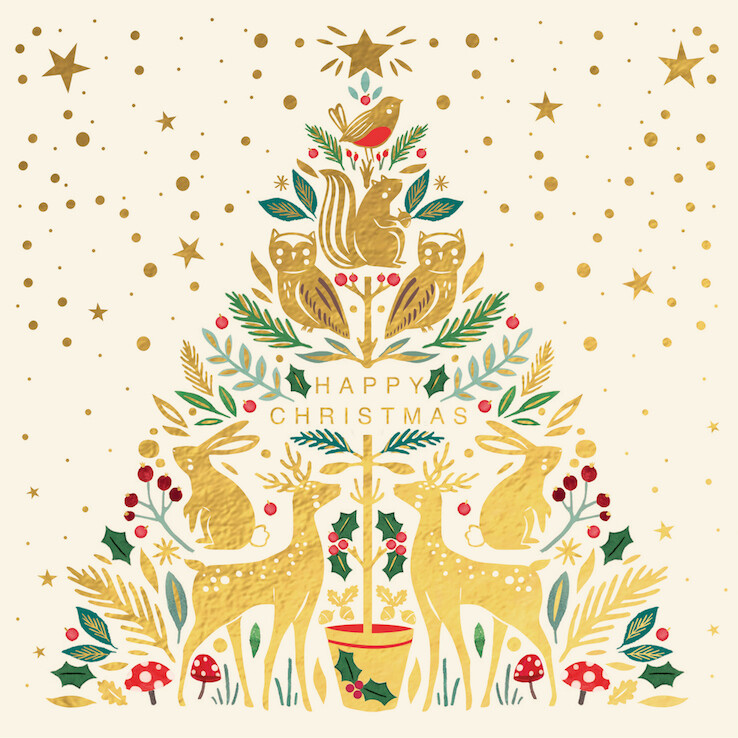 Golden Forest Friends Tree