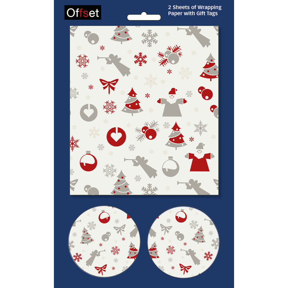 Festive Icons Gift Wrap