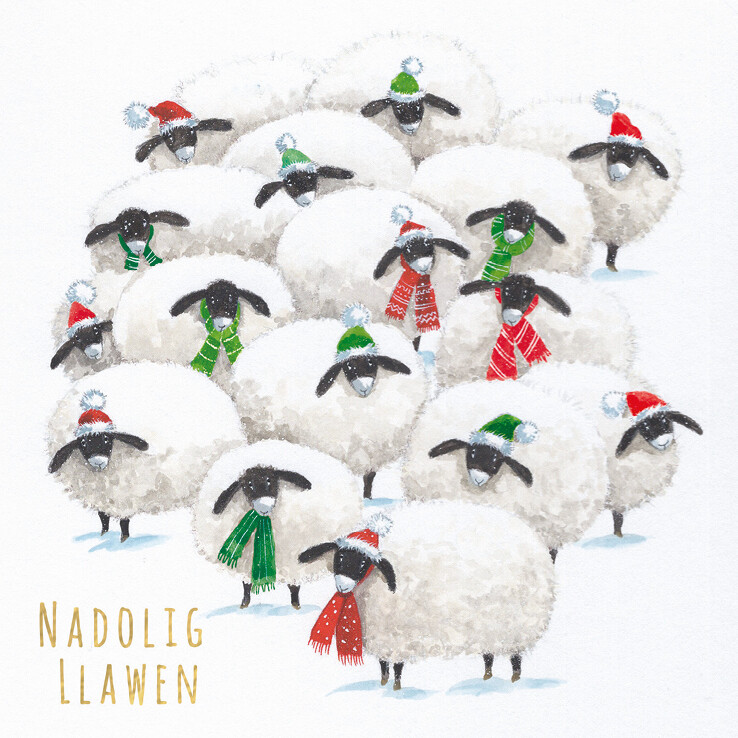 Party Sheep Nadolig Llawen