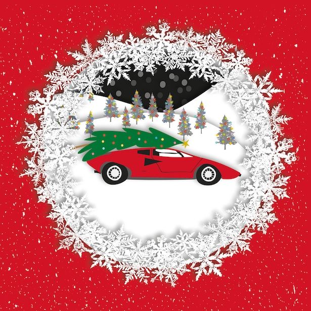 Merry Christmas Lamborghini &amp; Tree