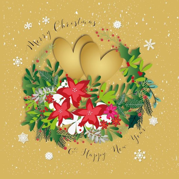 Merry Christmas Hearts