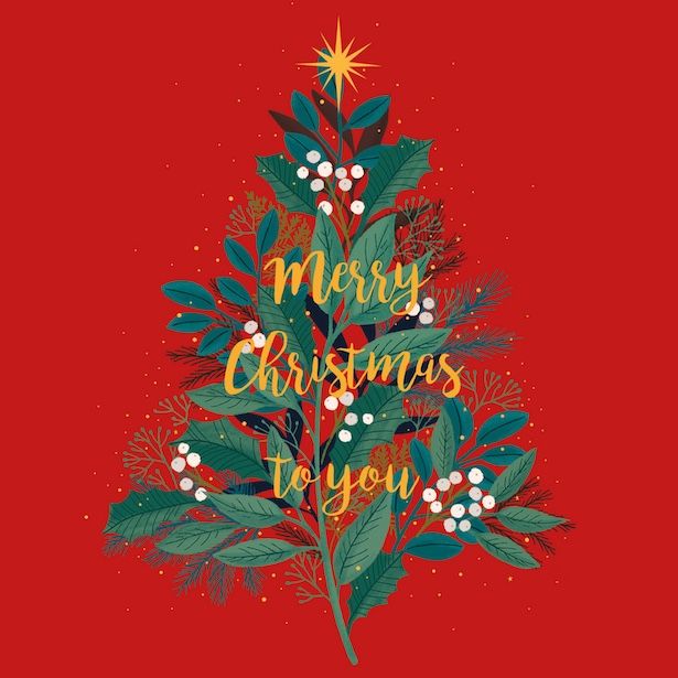 Mistletoe Garland Tree