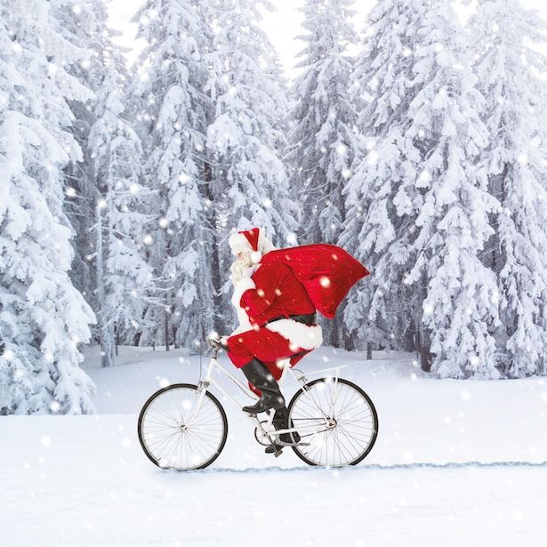 Cycling Santa