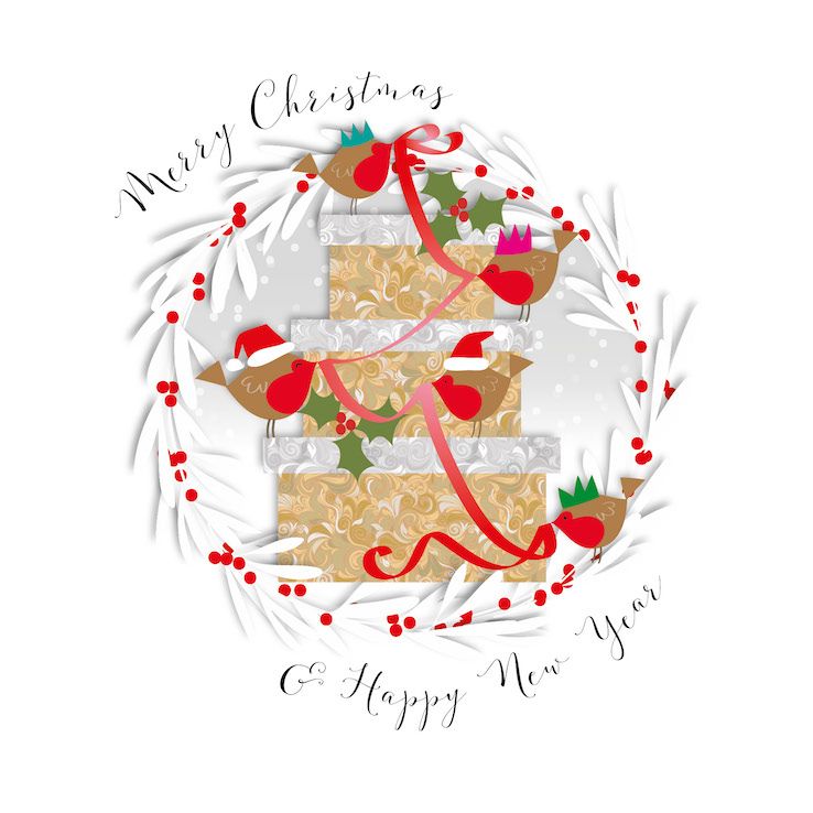 Merry Christmas Robins &amp; Gifts