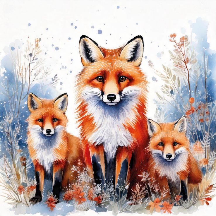 Three Foxes