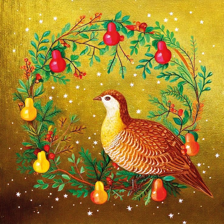 Gold Lustre Partridge