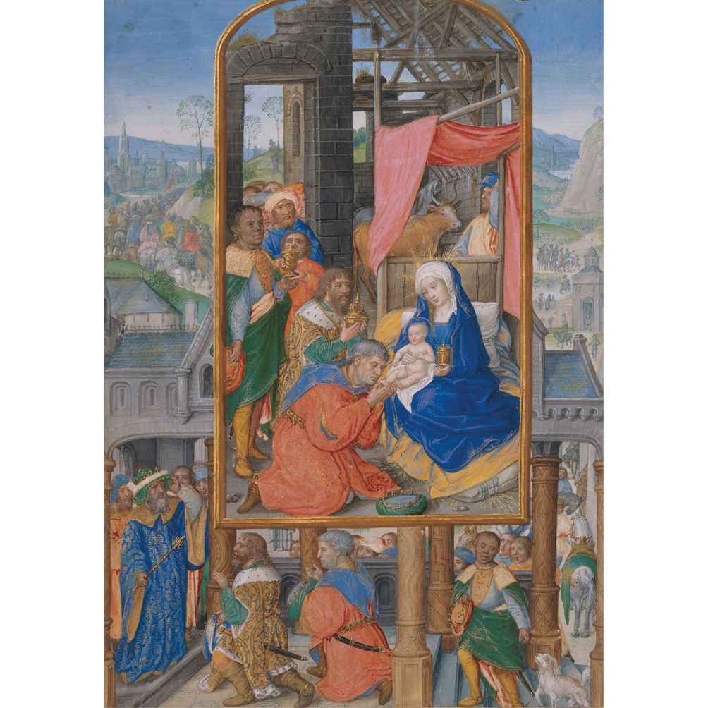 Manuscript Illumination with Adoration of the Magi by Master of James IV of Scotland