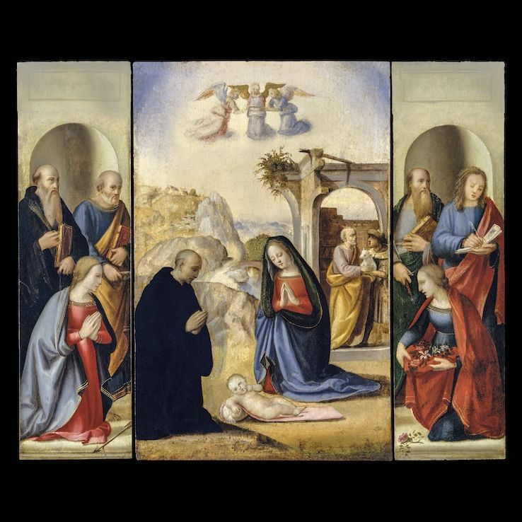 The Nativity with Saints by Ridolfo Ghirlandaio 1483�1561