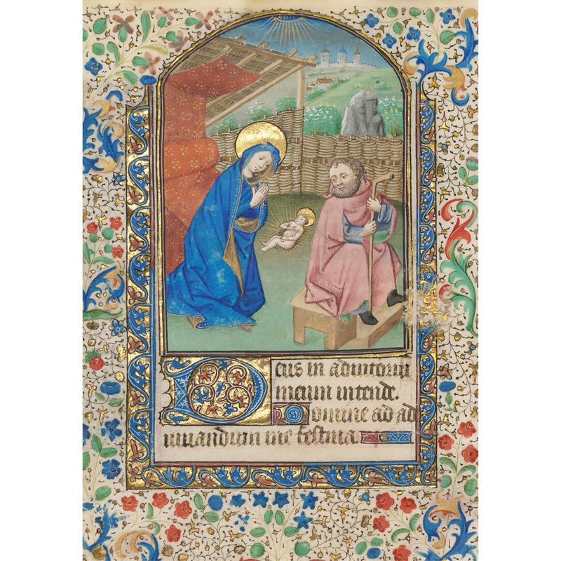 Leaf from a Book of Hours The Nativity