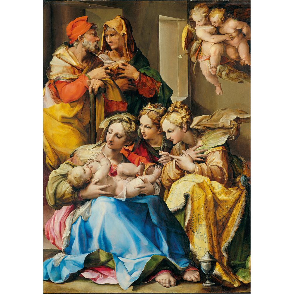 Holy Family with Saints Anne, Catherine of Alexandria, and Mary Magdalene by Nosadella
