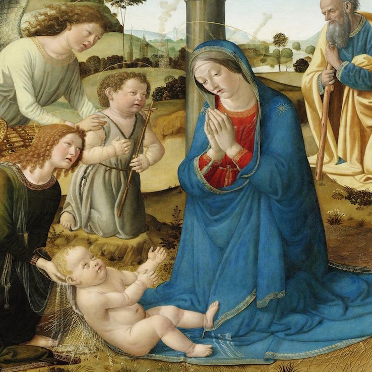 The Adoration of the Christ Child ca 1485�1507 by Cosimo Rosselli