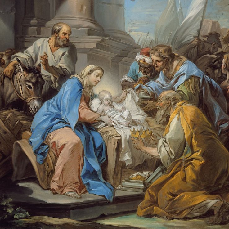 The Adoration of the Magi by Charles Andre_ Vanloo