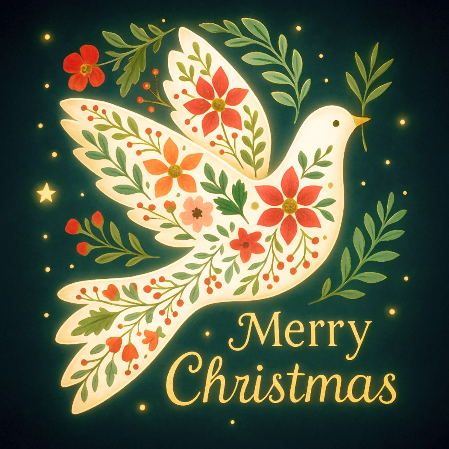 Merry Christmas Dove