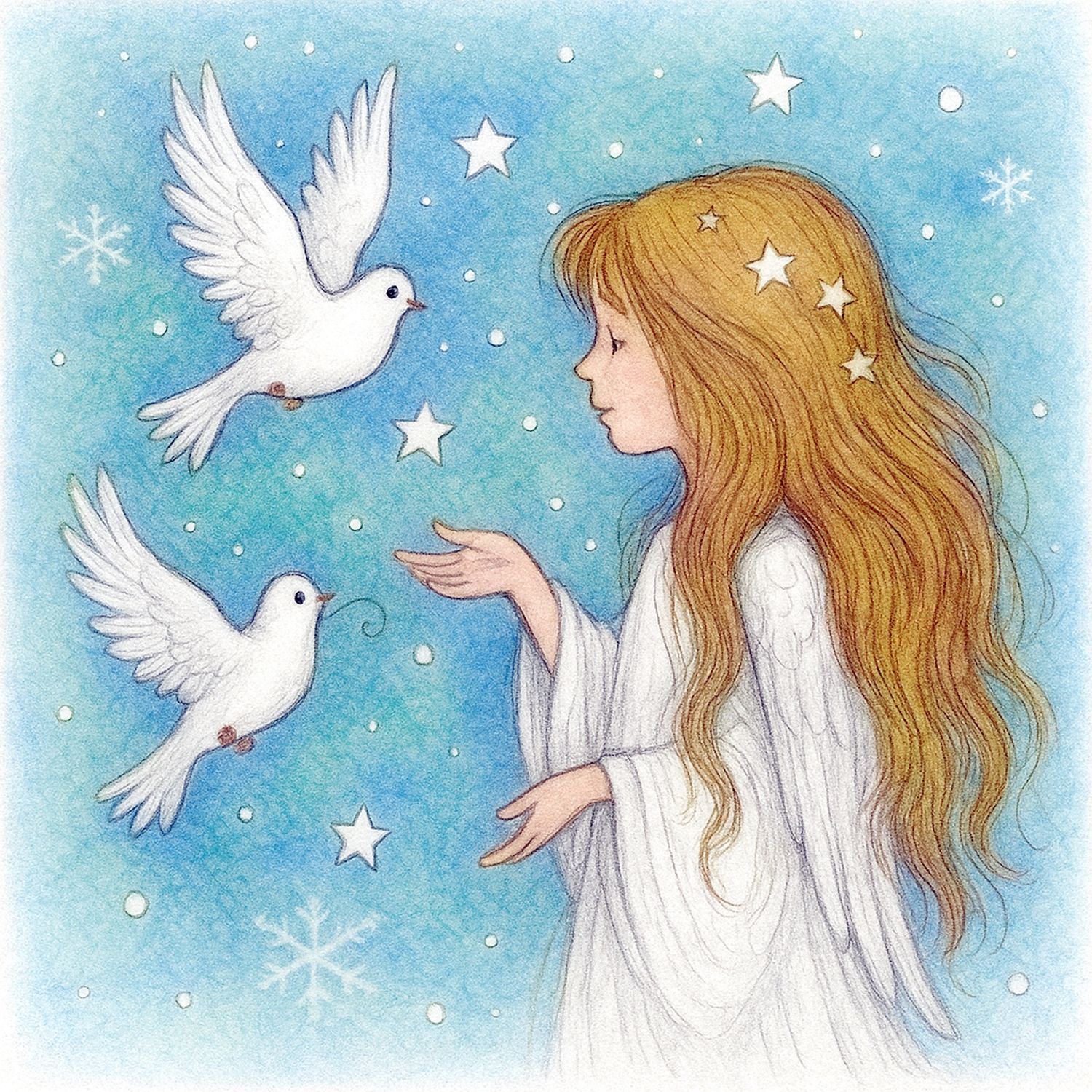 Angel with Doves