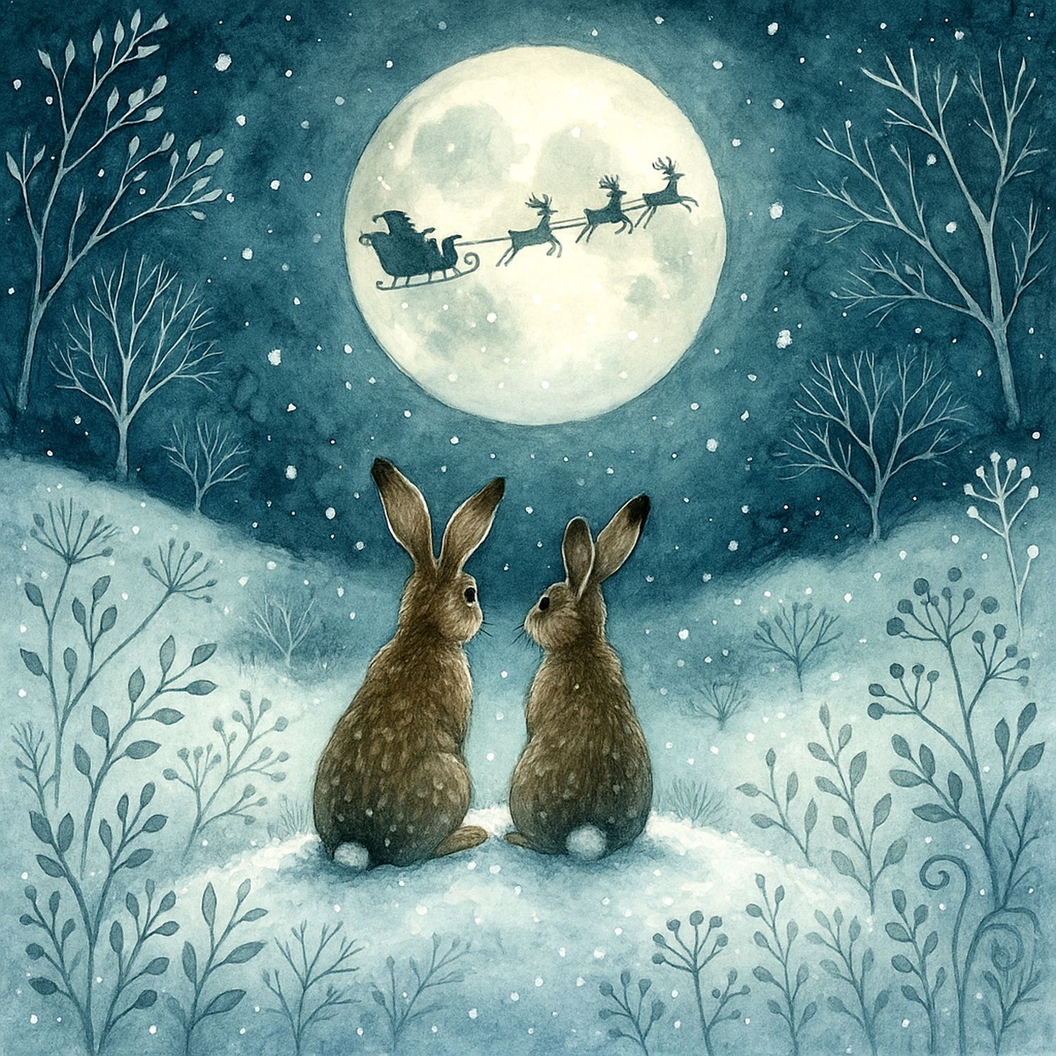 Christmas Eve Hares