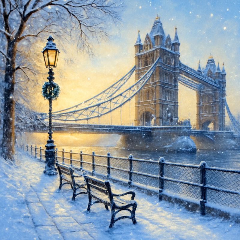 Snowy London