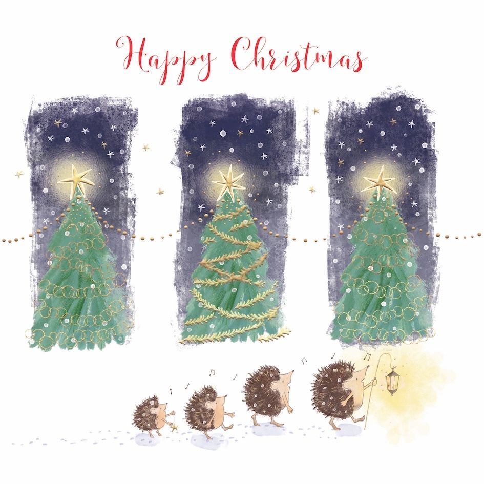Hedgehogs Christmas Trees