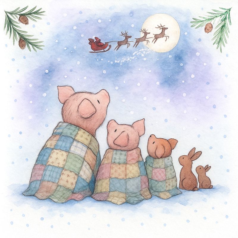 Three Pigs Santa