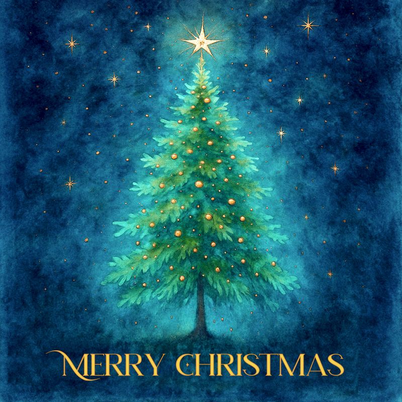 Merry Christmas Star Tree