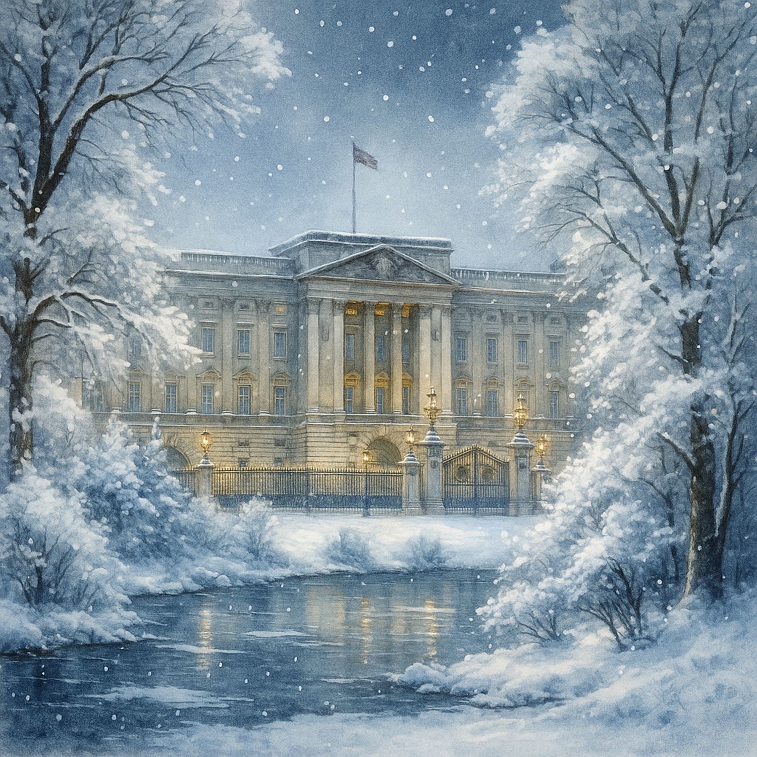 Buckingham Palace at Christmas