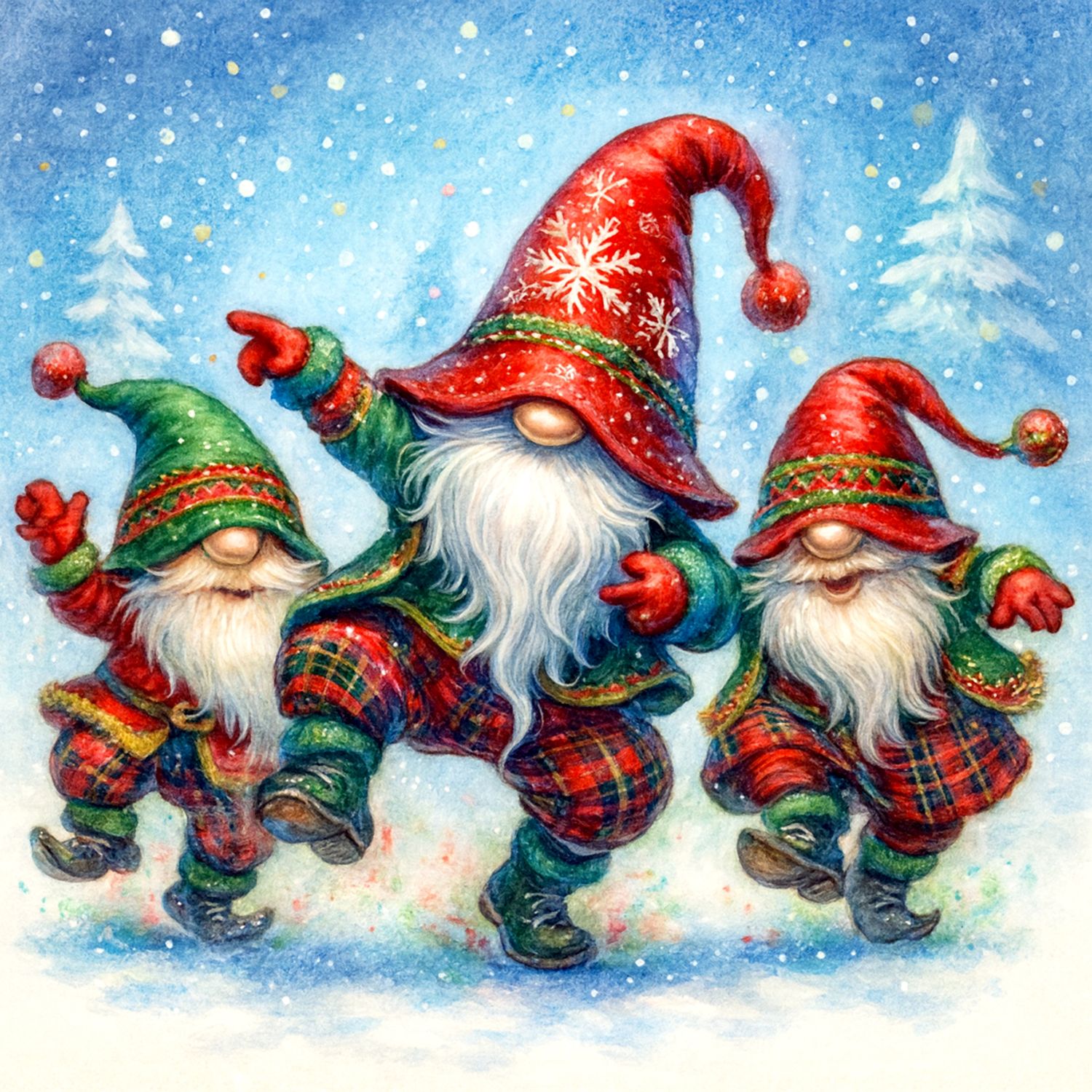 Gnomes Scottish Dancing