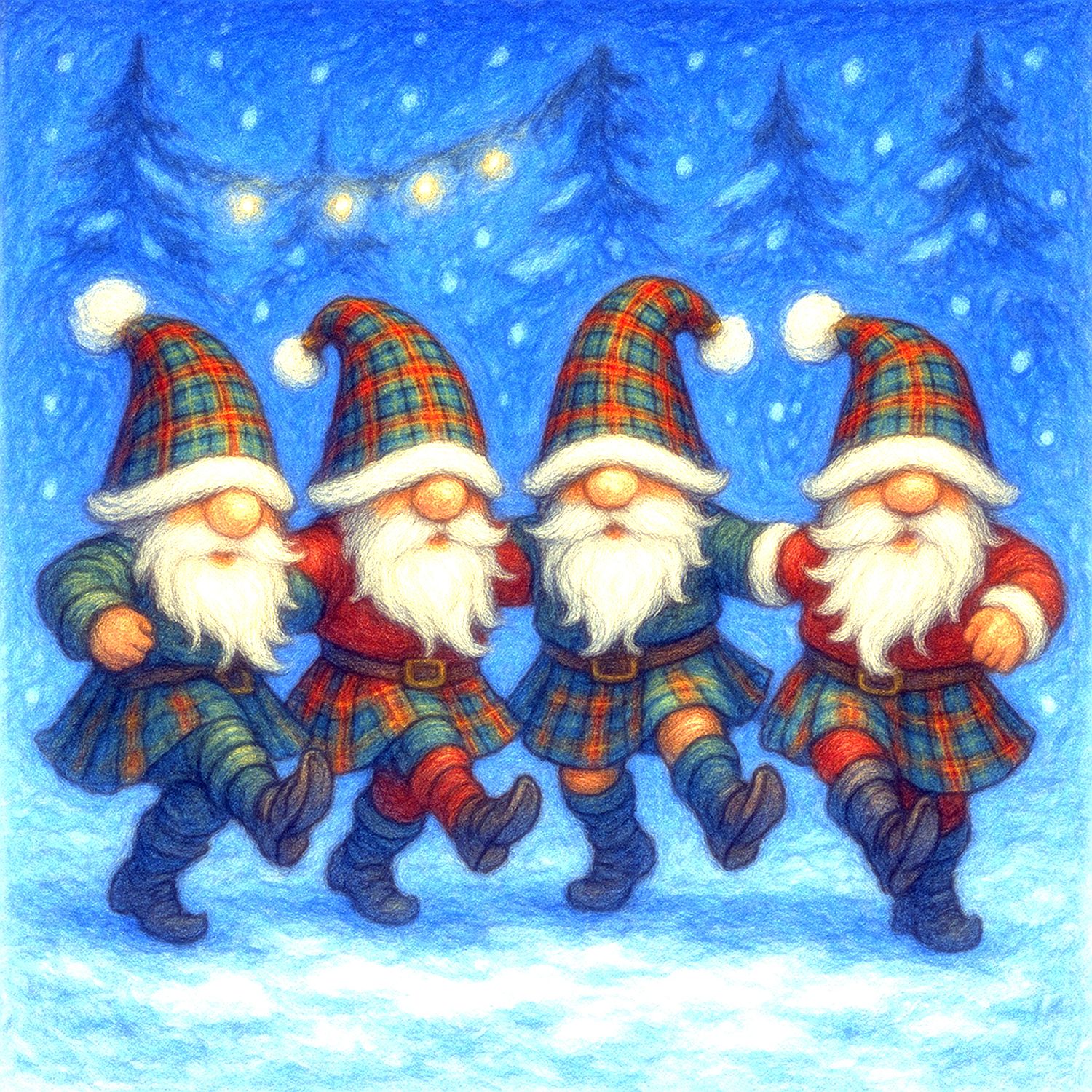 Scottish Dancing Gnomes