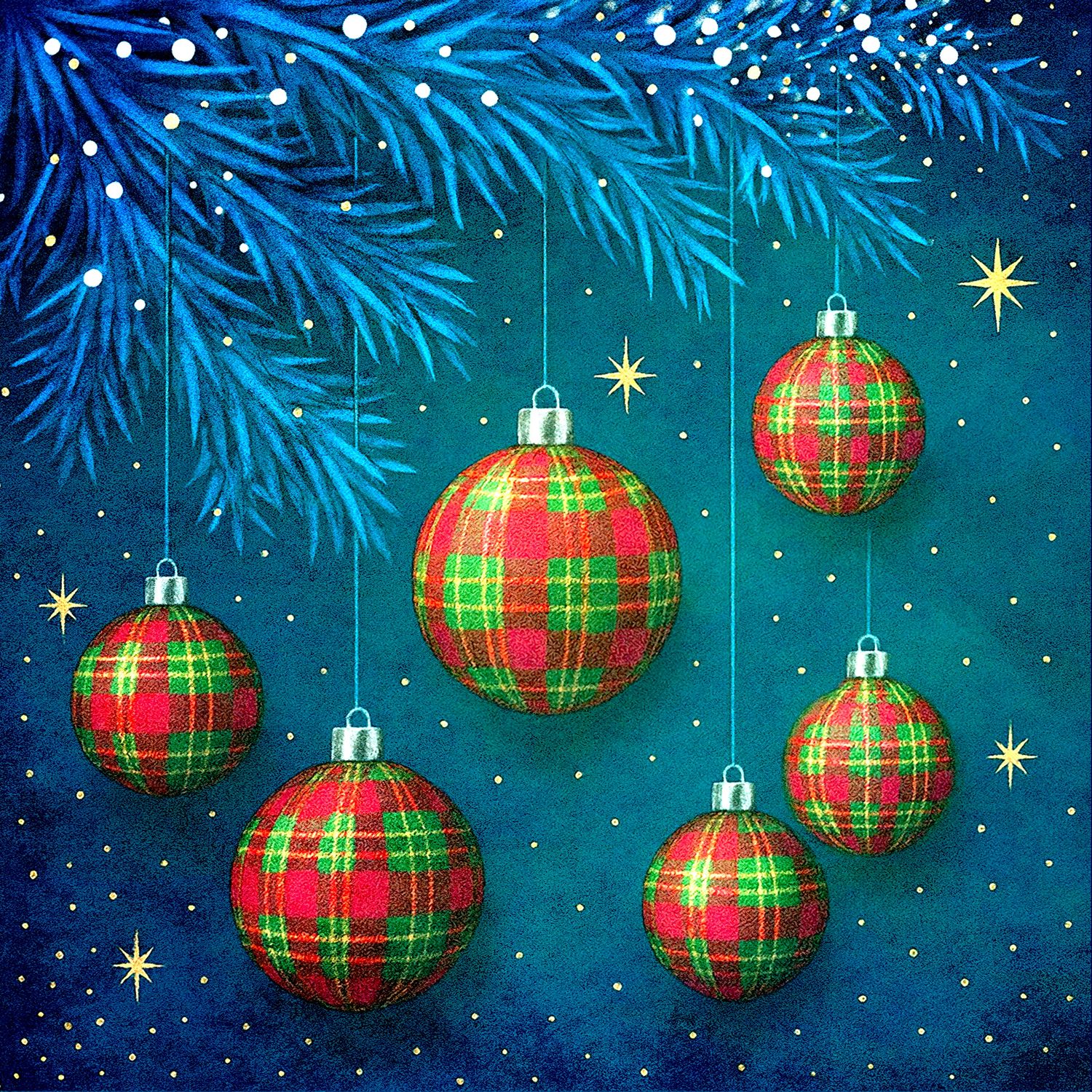 Tartan Baubles