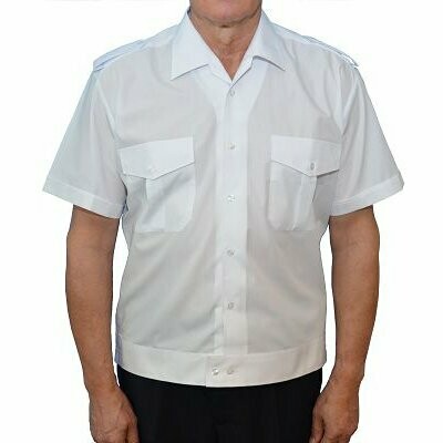 Feuerwehr Blouson Kurzarm weiß