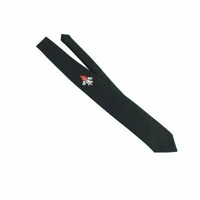Krawatte schwarz mit Feuerwehr Emblem Mischgewebe Krawatte schwarz mit Feuerwehr Emblem Mischgewebe