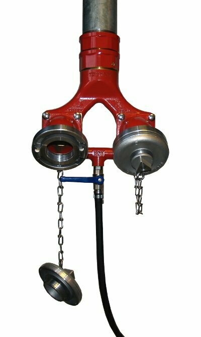 Einspeisearmatur G3 mit Aluminium Kupplungen Einspeisearmatur G3 mit Aluminium Kupplungen