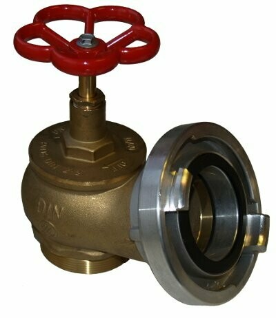 Schlauchanschlussventil (Feuerhahn) 2 Schlauchanschlussventil (Feuerhahn) 2" MS/Alu DIN 14461
