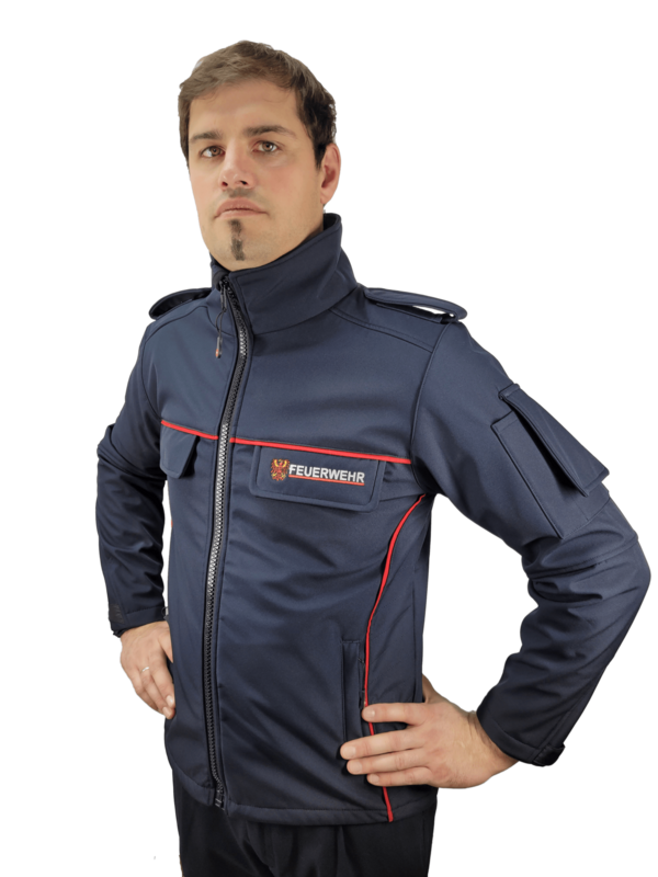 Softshelljacke Feuerwehr Brandenburg mit Schulterklappen Softshelljacke Feuerwehr Brandenburg mit Schulterklappen