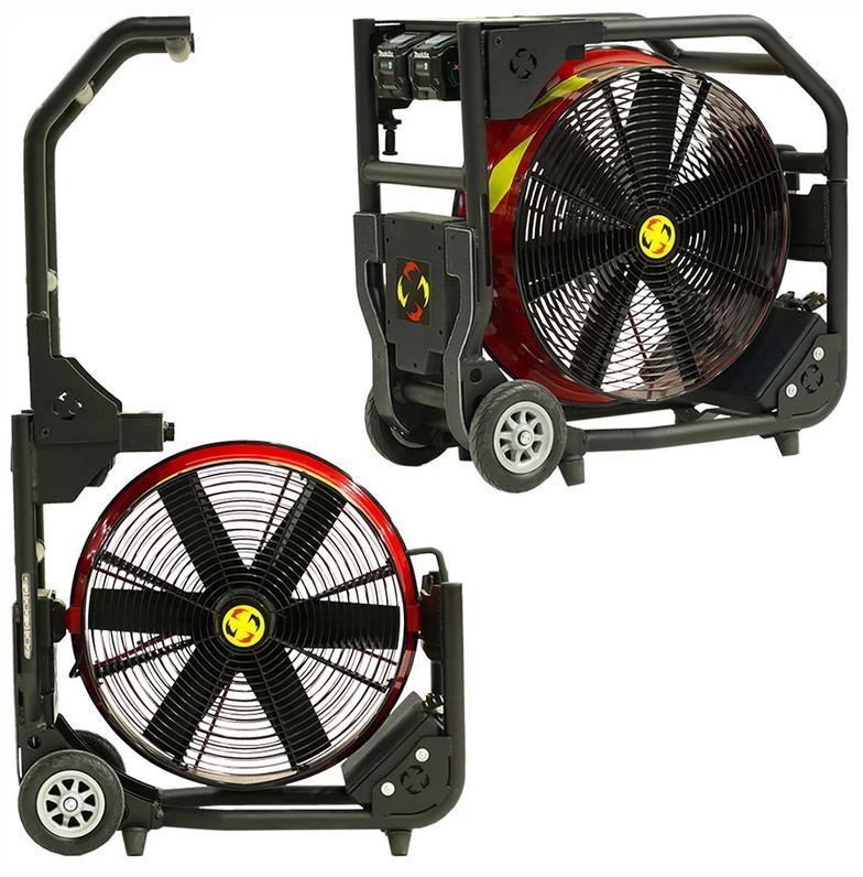 DIN Hochleistungslüfter VALOR Serie V18-BK-SP für 2x Makita Akku