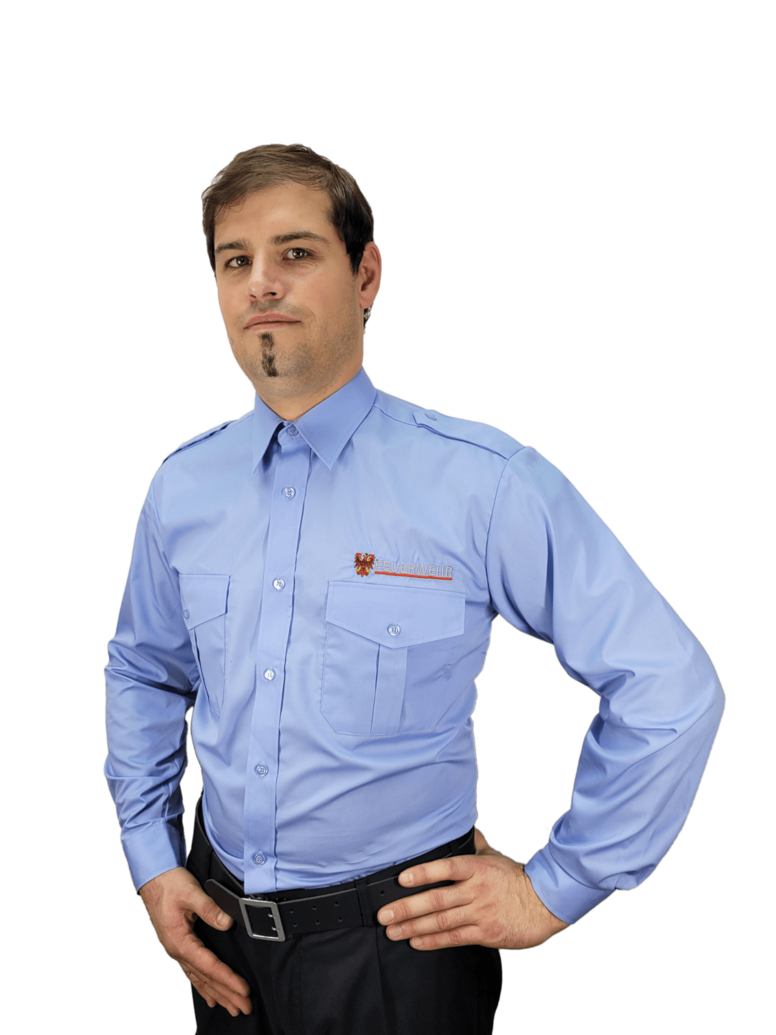 Feuerwehr Brandenburg Hemd Langarm blau Feuerwehr Brandenburg Hemd Langarm blau