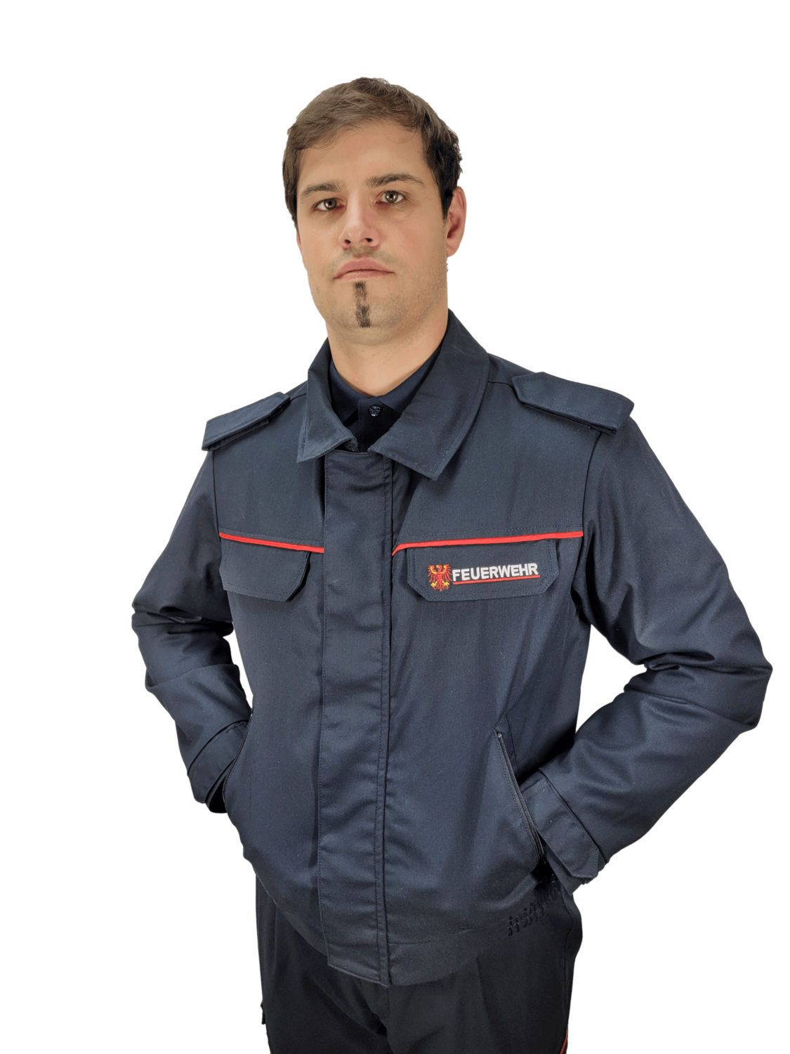 Tagesdienst Blouson Feuerwehr Brandenburg mit Schulterklappen