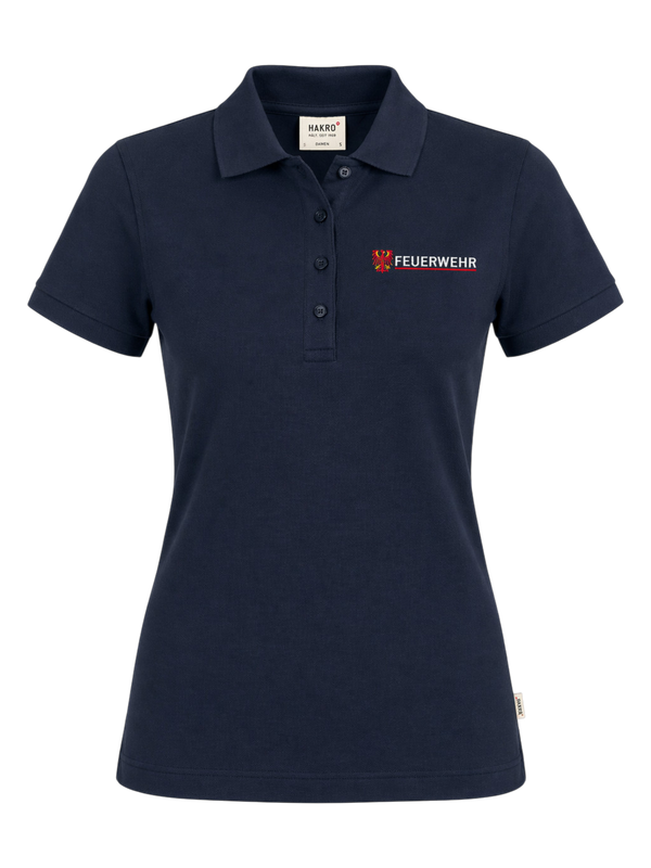Damen Poloshirt Feuerwehr Brandenburg ohne Brusttasche Damen Poloshirt Feuerwehr Brandenburg ohne Brusttasche