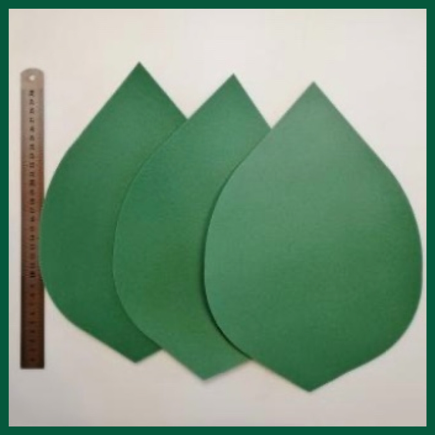 Готовые детали - лист универсальный, 32х22 см, материал - софтин 2 мм( цвет травяной)