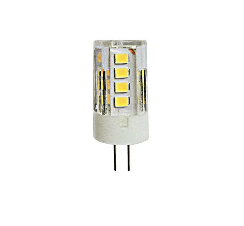 LED - Лампа светодиодная. прозрачная ( “кукуруза»). БЕЛЫЙ свет 4000К. Мощность 5W.Под патрон G4