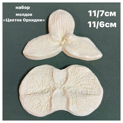 Набор молдов «Орхидея» для создания цветка - 2 шт . Размер 11/6 см, 11/7 см, материал - пластик. Данный набор используется в МК «Орхидея» Татьяны Фалейчик