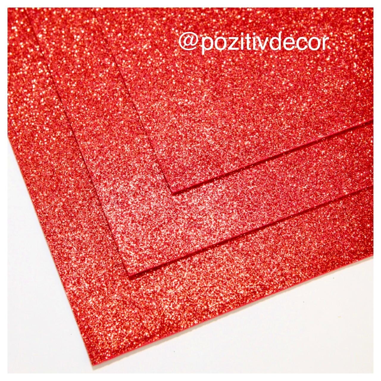 Фоамиран глиттерный - толщина 1,5 мм , размер листа 60/70 см.
Цвет - красный