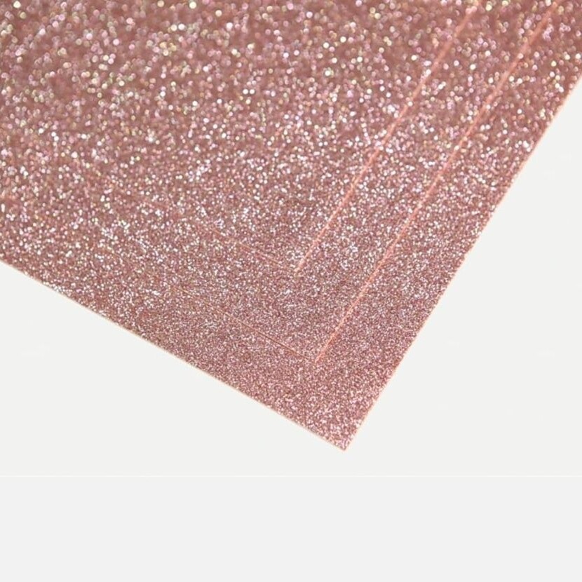 Фоамиран глиттерный - толщина 1,5 мм , размер листа 60/70 см.
Цвет - розовый кварц